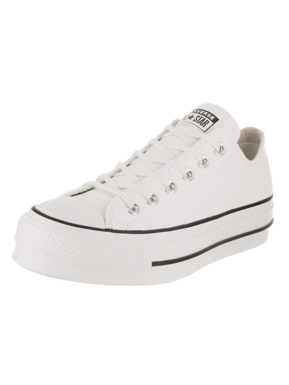 Converse Chuck Taylor All Star Black Leather Platform Sneakers | MYER